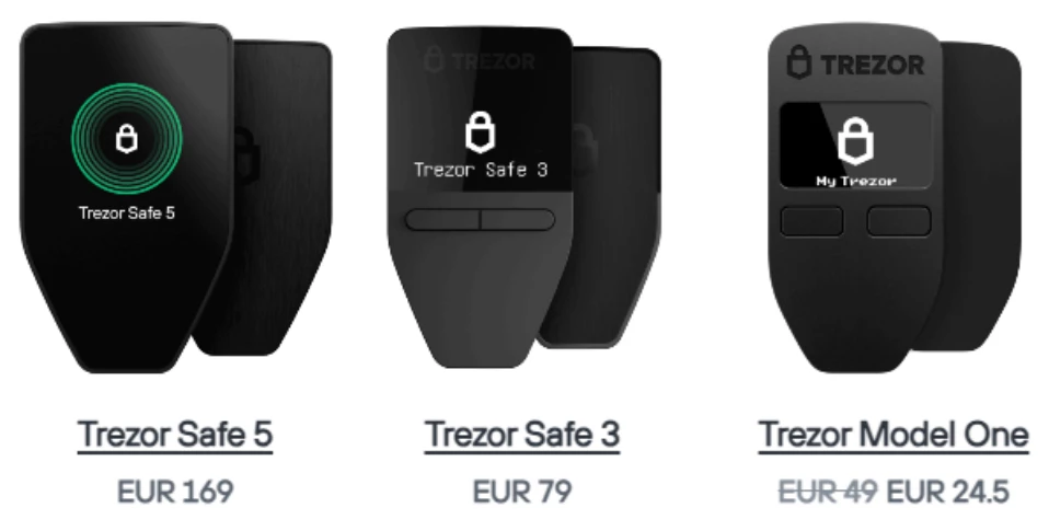 trezor crypto wallets