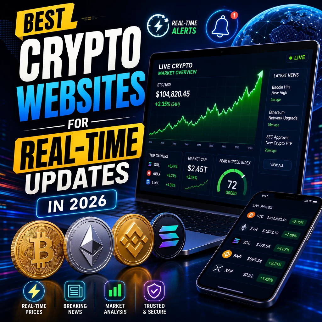 Best crypto websites for real-time Updates Best crypto websites for real-time Updates
