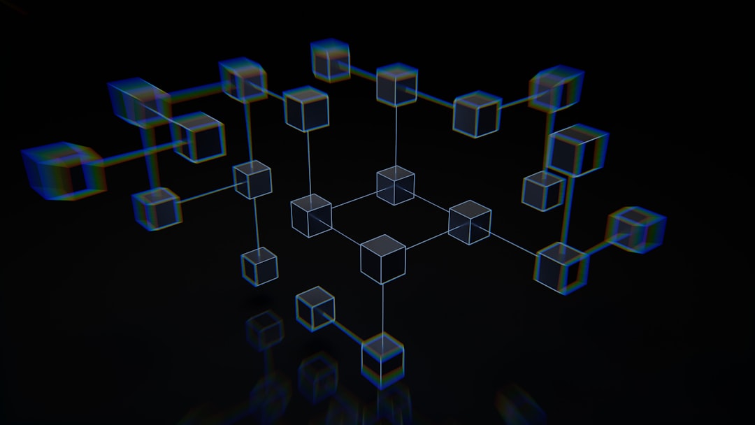 A futuristic representation of digital privacy symbols integrated with a secure padlock and blockchain nodes. A futuristic representation of digital privacy symbols integrated with a secure padlock and blockchain nodes.