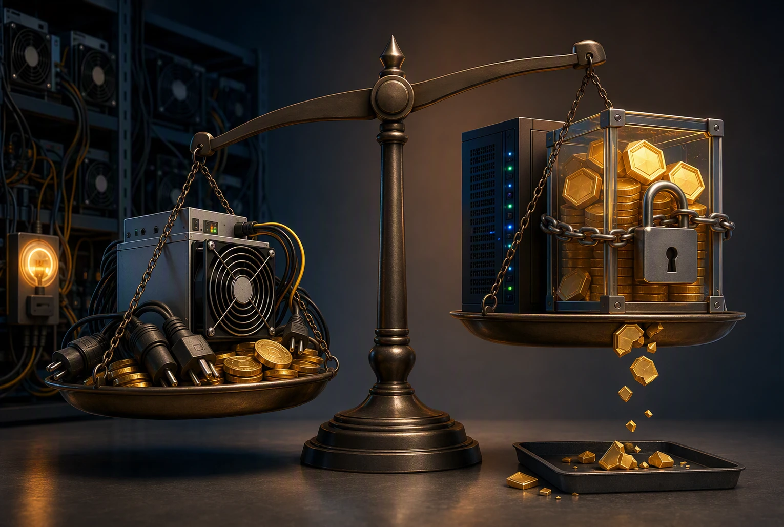 Locked tokens vs mining costs Locked tokens vs mining costs