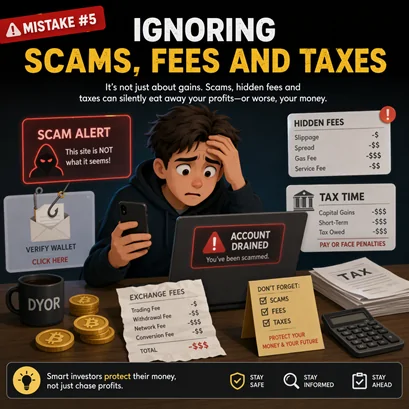 Mistake #5: Ignoring Scams, Fees and Taxes Mistake #5: Ignoring Scams, Fees and Taxes