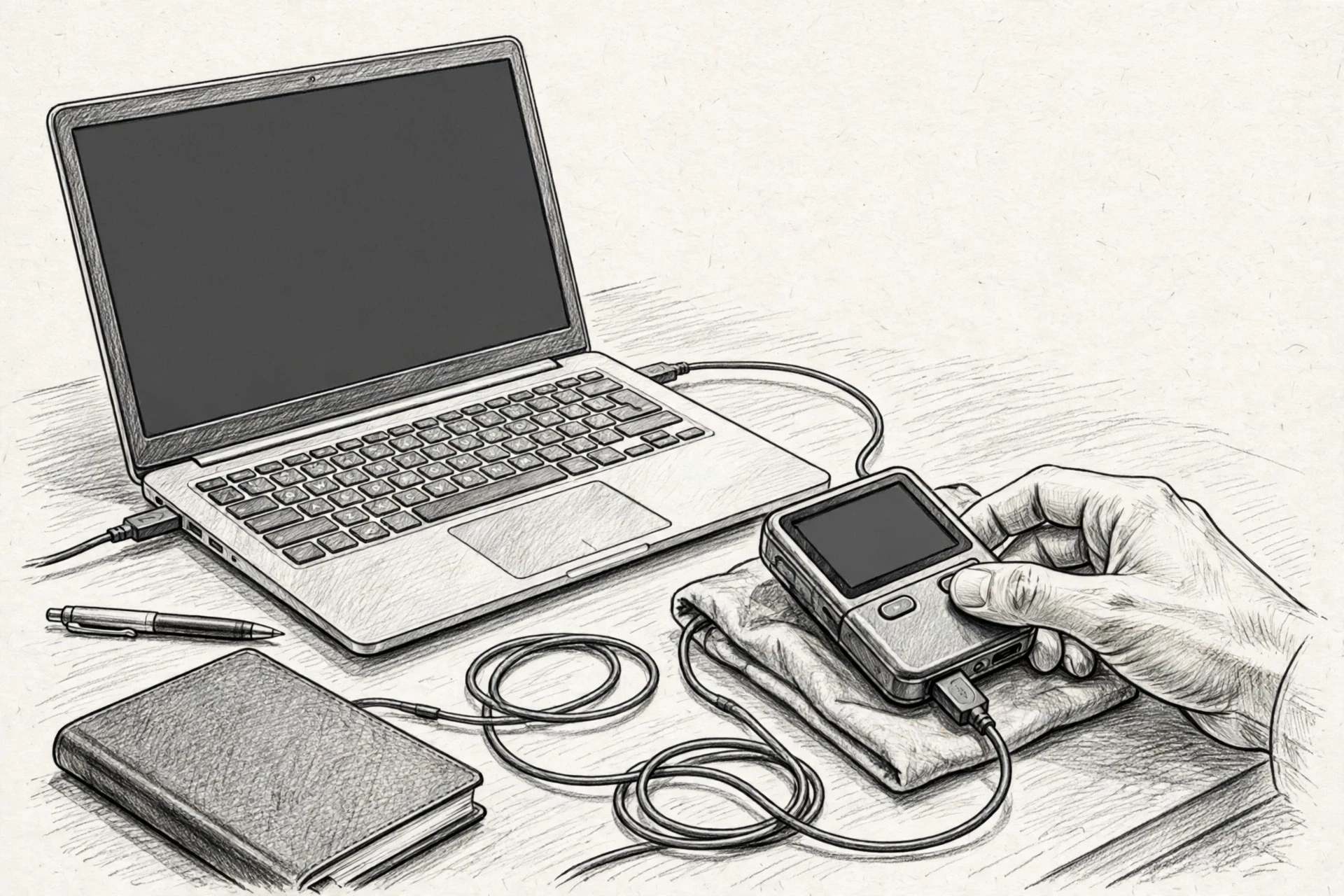 Hardware wallet confirming transaction beside laptop Crypto Wallets Hardware wallet confirming transaction beside laptop Crypto Wallets