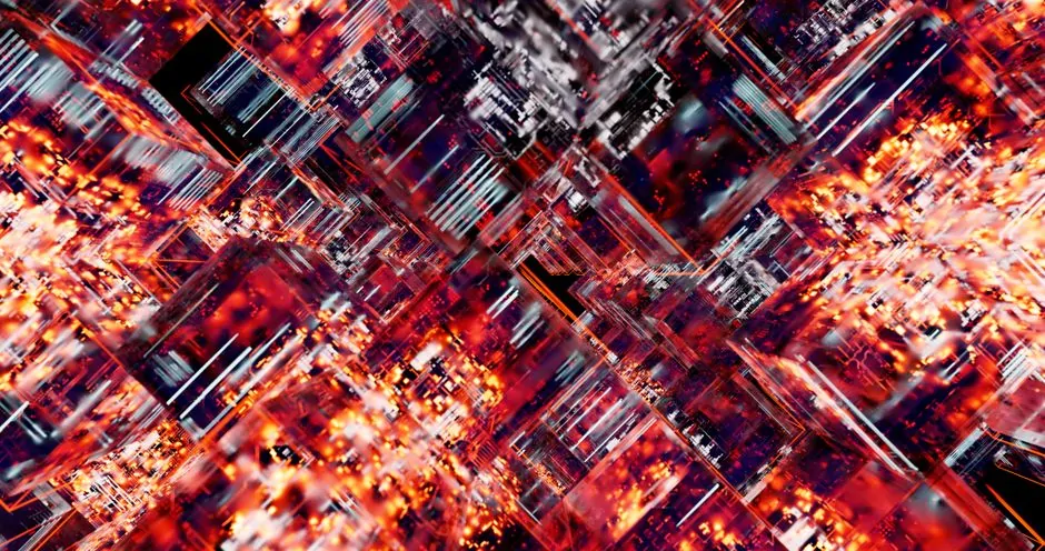 Futuristic illustration of digital coins floating above circuit board with glowing blockchain network connections Futuristic illustration of digital coins floating above circuit board with glowing blockchain network connections
